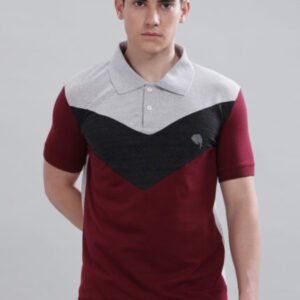 PR37 || Maroon Trio || 100% Cotton Polo T-Shirt