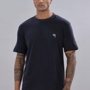RFS007 || HS Navy || Round Neck T-Shirt