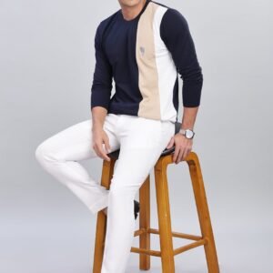 RFS009 || Navy || Round Neck Full Sleeve T-Shirt