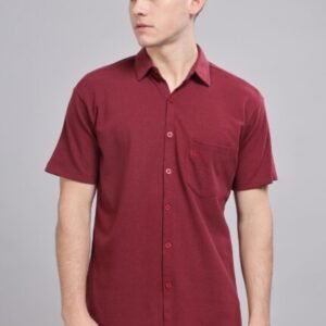 PR3 Shirts 003 – Maroon || Half Sleeve Shirt
