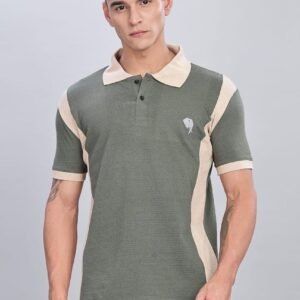 PR39 || Olive Cut & Sew || 100% Cotton Polo T-Shirt