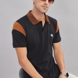 PR34 || Black || 100% Cotton Polo T-Shirt