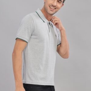 PR34 || Grey || 100% Cotton Polo T-Shirt