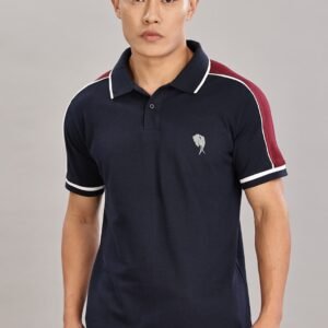 PR40 || Dark Navy || 100% Cotton Polo T-Shirt