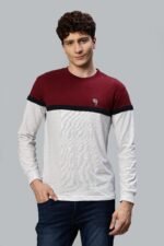 RFS008 || FS Maroon || Round Neck Full Sleeve T-Shirt