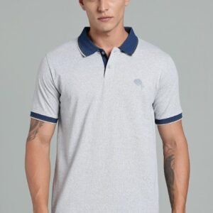 PR3-SS 04 || GREY || 100% Cotton Polo T-Shirt