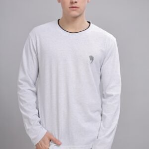 RFS 005|| Silver || Round Neck Full Sleeve T-Shirt