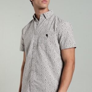 LS 002 – Grey Print|| Half Sleeve Shirt