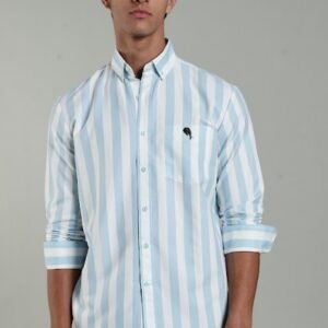 LS-002 ||Blue Stripes|| Full Sleeve Shirts || 100% Cotton