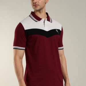 PR44 || Maroon|| 100% Cotton Polo T-Shirt
