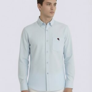 LS-003 ||ICE BLUE|| Full Sleeve Shirts || 100% Cotton