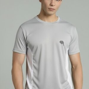 RHSO1A||Silver grey|| Round Neck Half