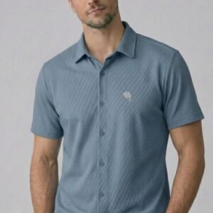 TS001 ||ICE BLUE| Half Sleeve Shirts || 100% Cotton