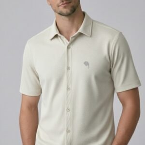 TS001 ||WHITE| Half Sleeve Shirts || 100% Cotton