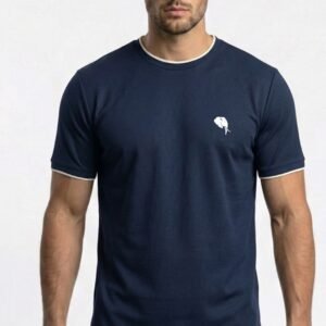 RHSO2B||NAVY|| Round Neck Half