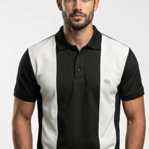 PR3-SS 07-A || black|| 100% Cotton Polo T-Shirt