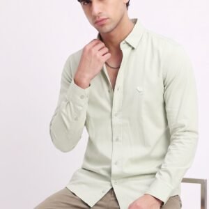 LS -005A||SOLID CARMEL|| Full Sleeve Shirts || 100% Cotton