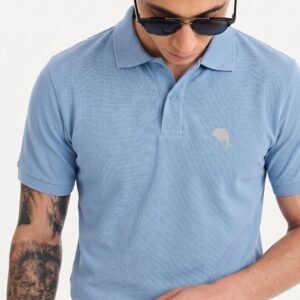 PR3-SS 008-B||SKY BLUE|| 100% Cotton Polo T-Shirt